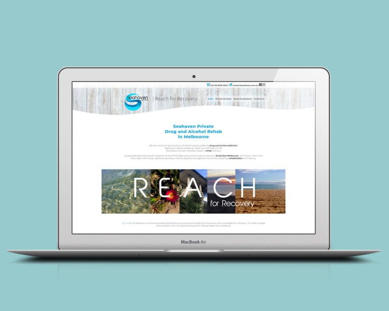web site design for seahaven private drug and alcohol rehab in Melbourne