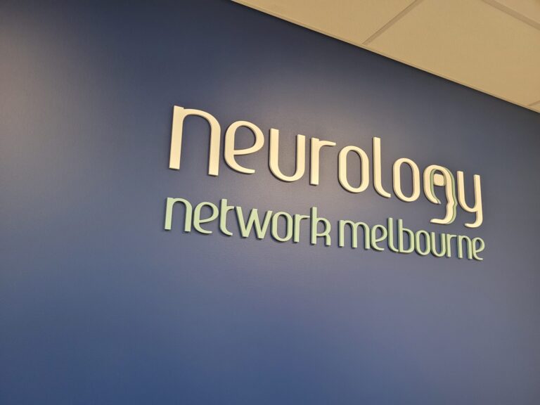 sign design for neurology network Melbourne