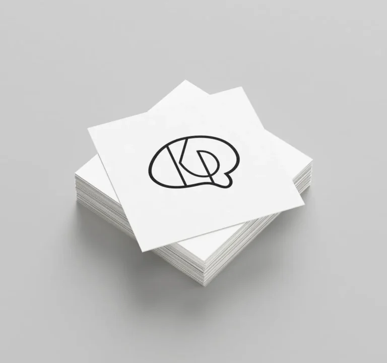 Dr kp monogram logo design
